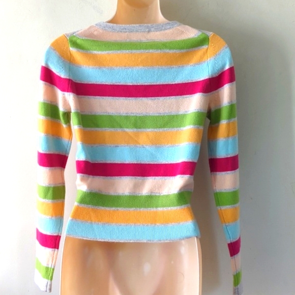 Pure Collection Cashmere Striped Sweater 2 - Picture 5 of 12